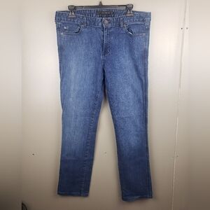 Calvin Klein Pencil Jeans Womens Size 31/12 Dark Wash 2010 Light Wear